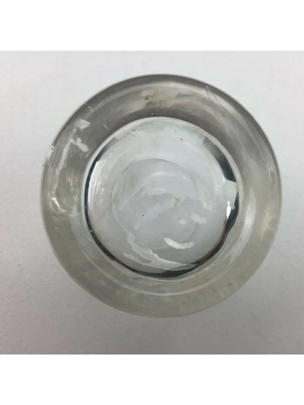 Clear Glass Candle Holders Pair 2.5